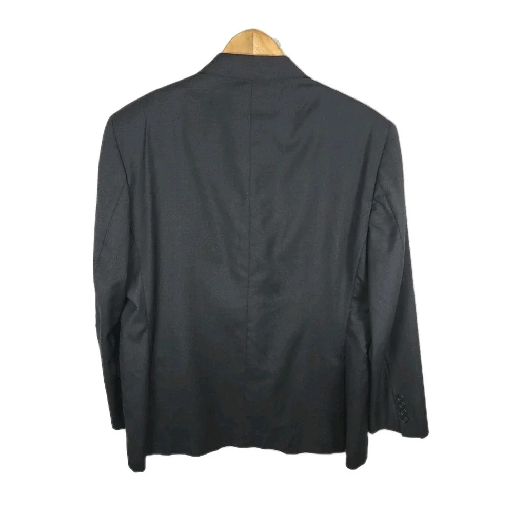 J. Victor Wool Suit‎ Jacket Mens 42S Charcoal VTG Union Made Canada Career Event